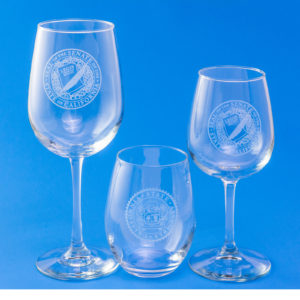 wine glasses with assembly seal
