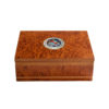 burlwood keepsake box with assembly seal