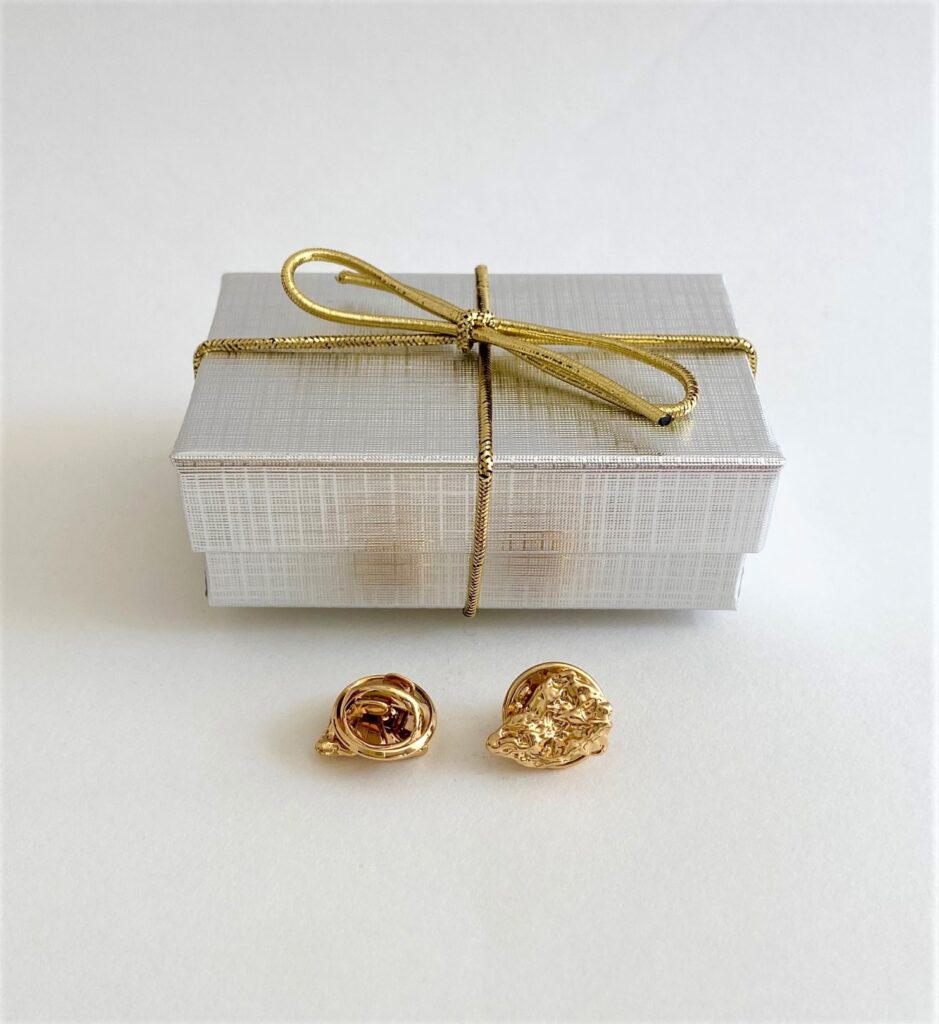 Gold Nugget Lapel Pin