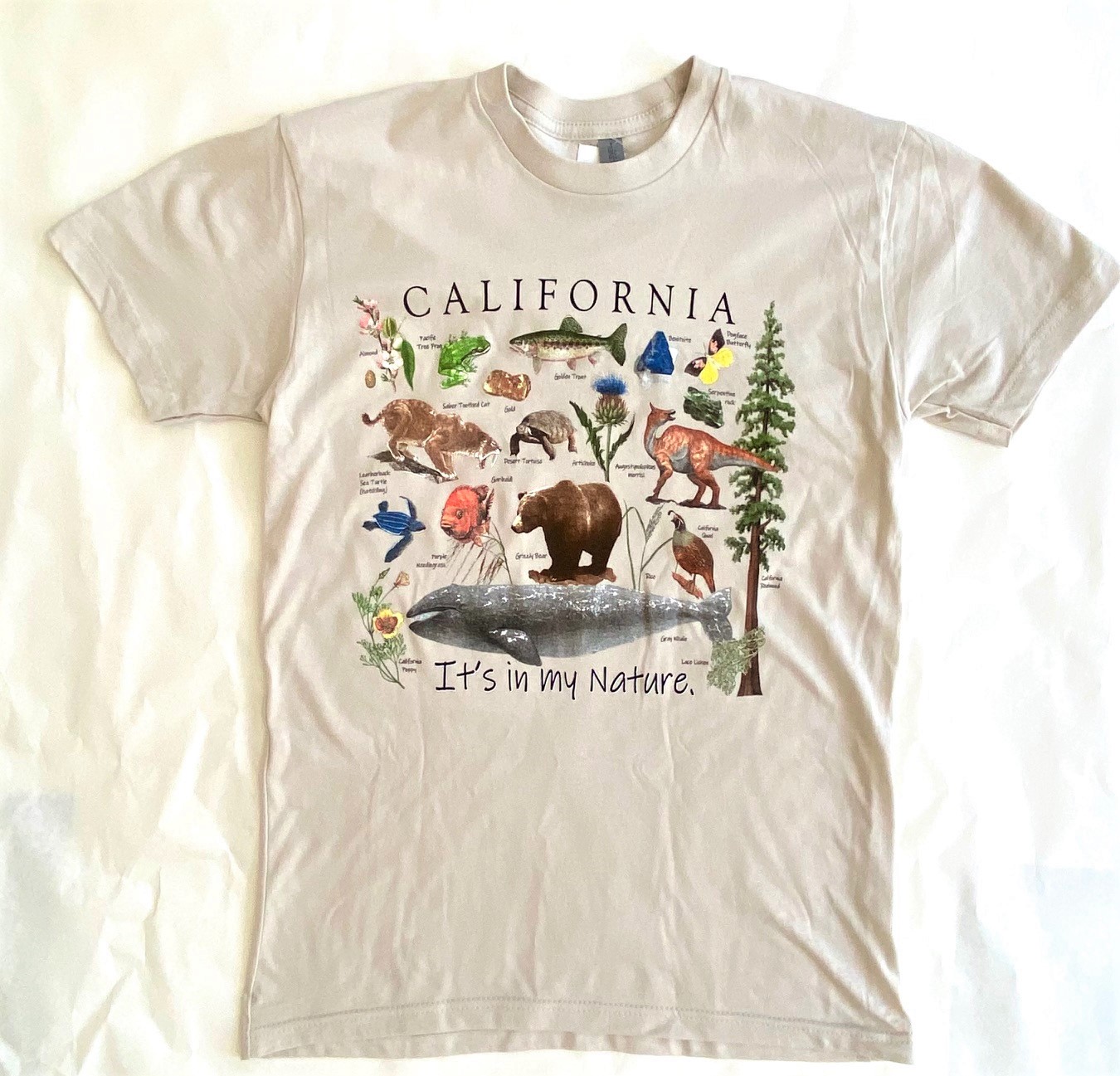 California It's in My Nature Adult T-Shirt