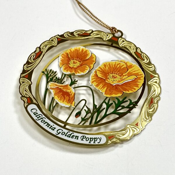 California Golden Poppy Ornament