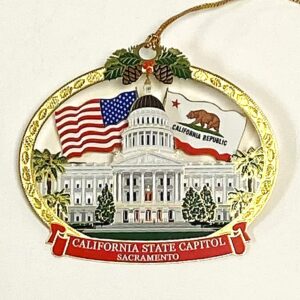 Capitol Dual Flag Ornament