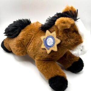 Plush Horse with Toy Badge