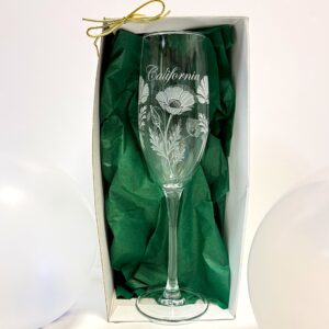 Poppy Champagne Glass