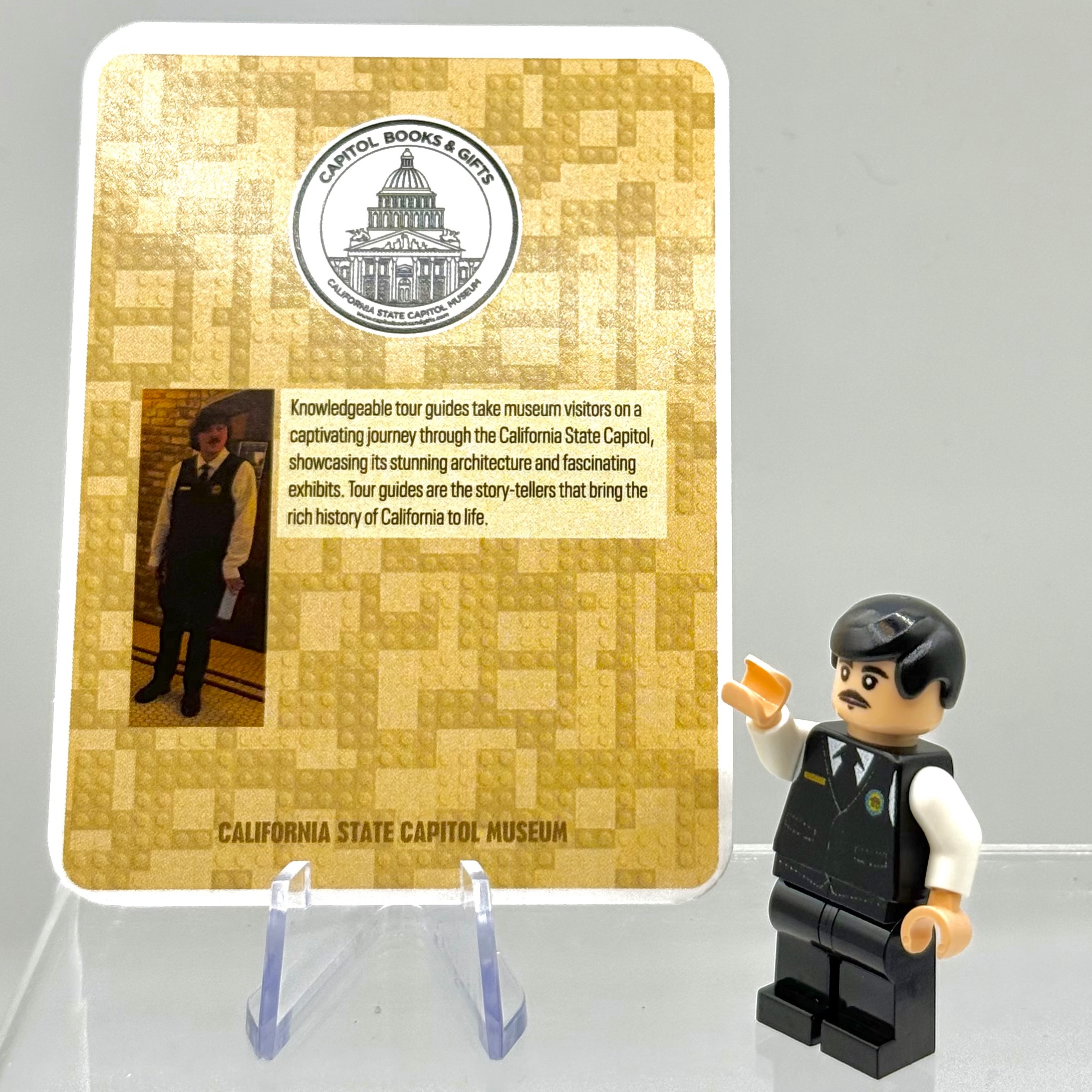 Museum Tour Guide LEGO Minifigure