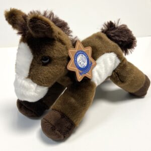 Plush Horse with CHP Badge
